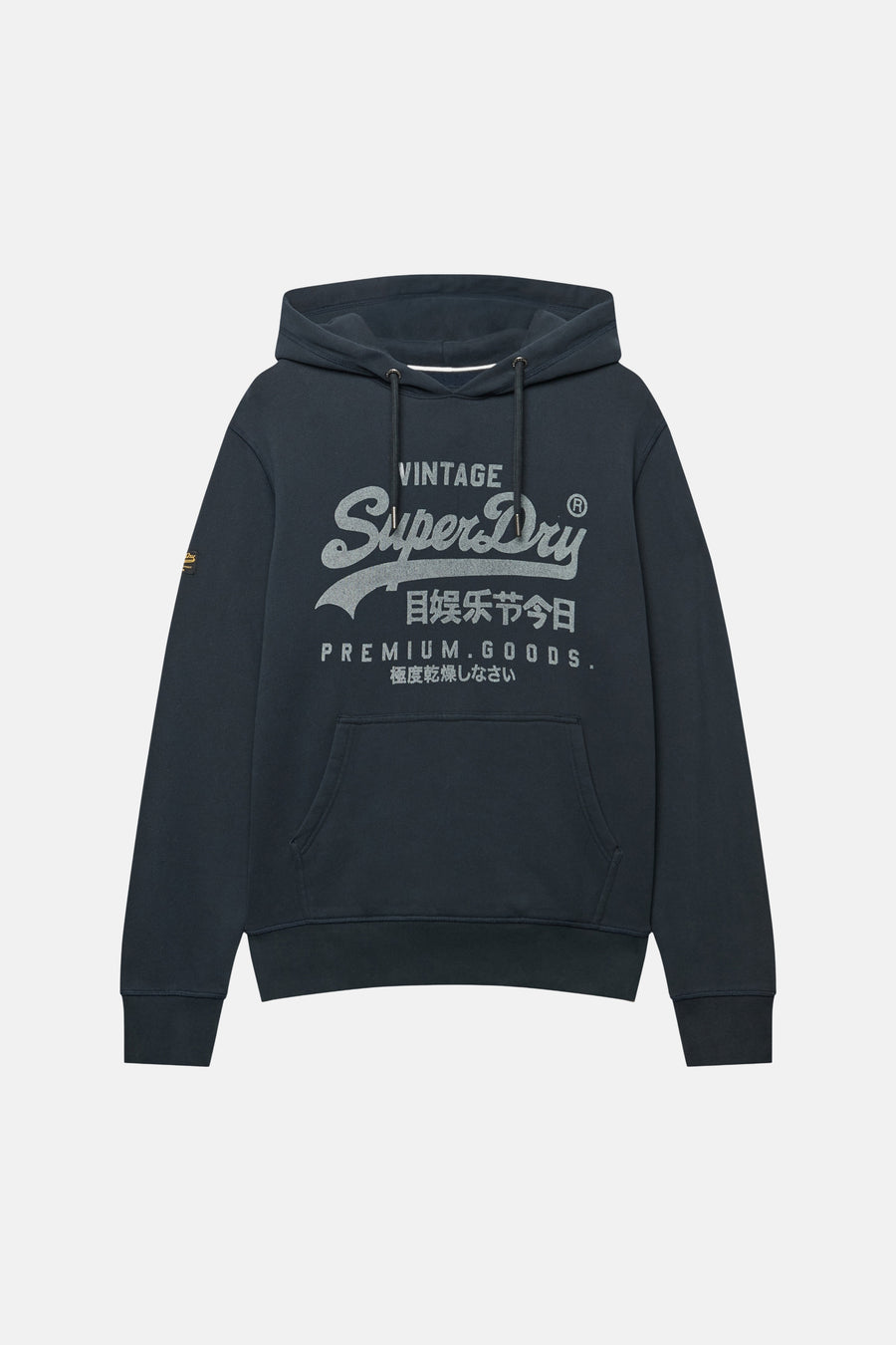 Sweater met kap blauw - SUPERDRY