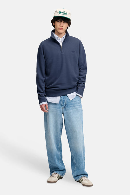 Sweater met rolkraag - blauw