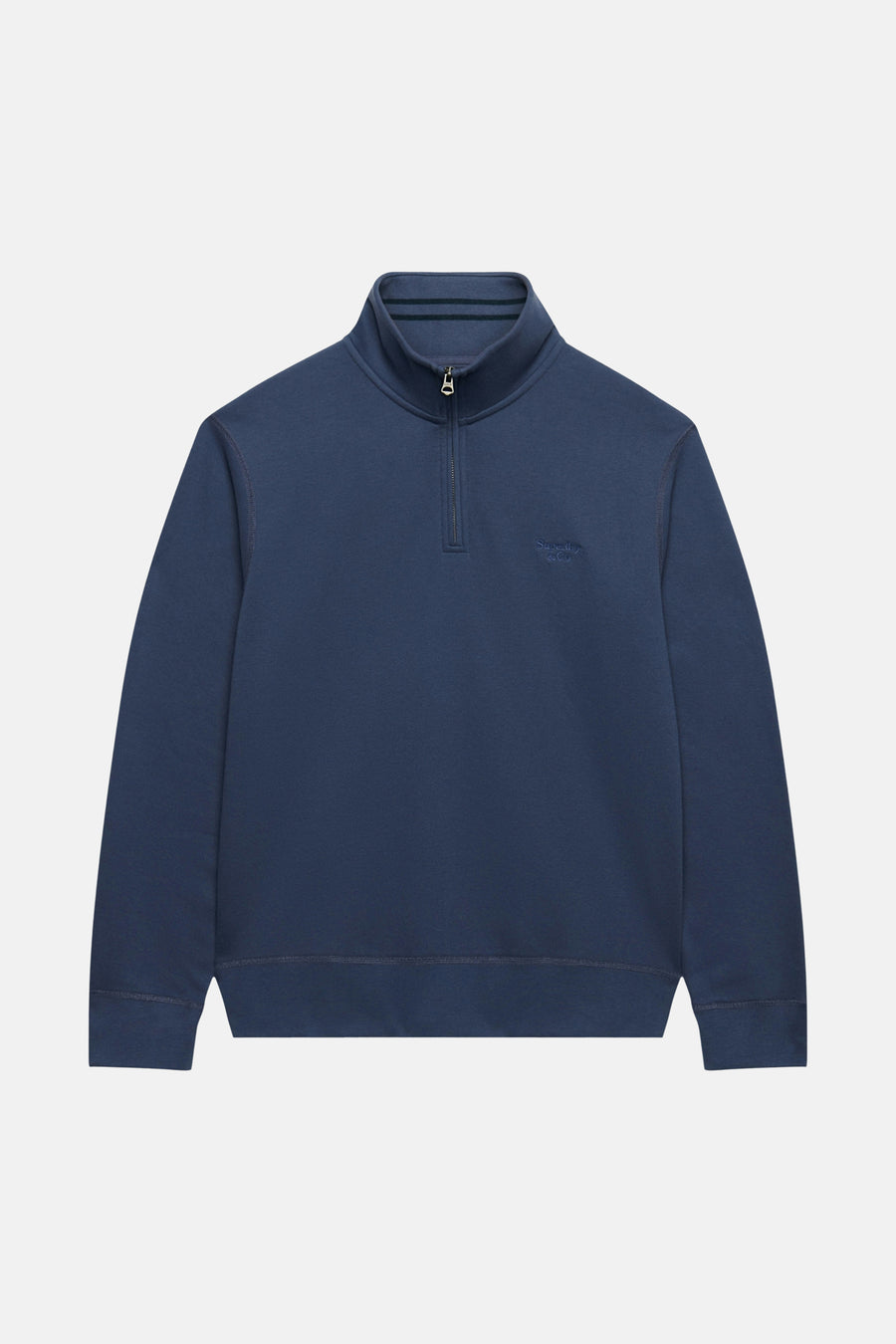 Sweat col roulé bleu - SUPERDRY