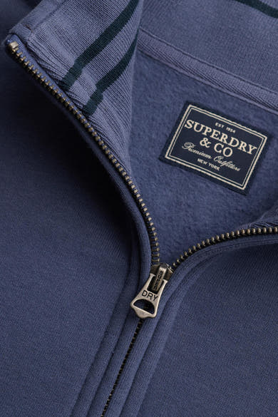 Sweat col roulé bleu - SUPERDRY