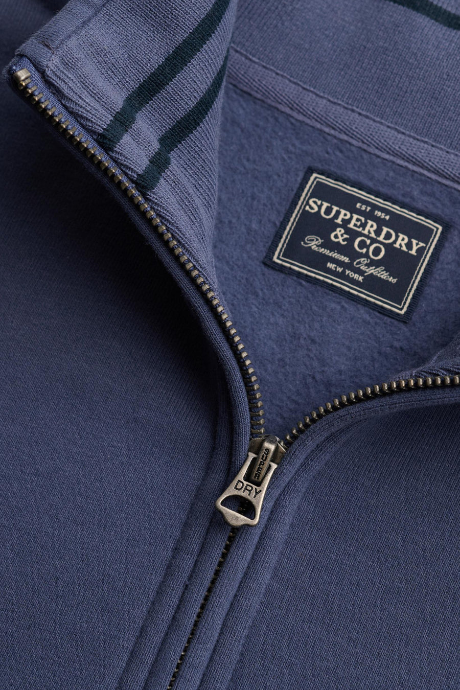 Sweat col roulé bleu - SUPERDRY