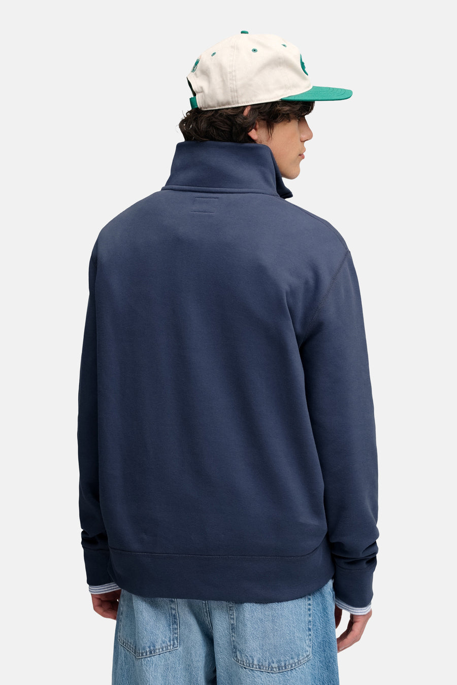 Sweat col roulé bleu - SUPERDRY