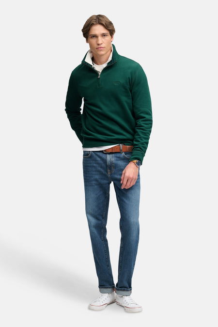 Sweater met ronde hals green - SUPERDRY