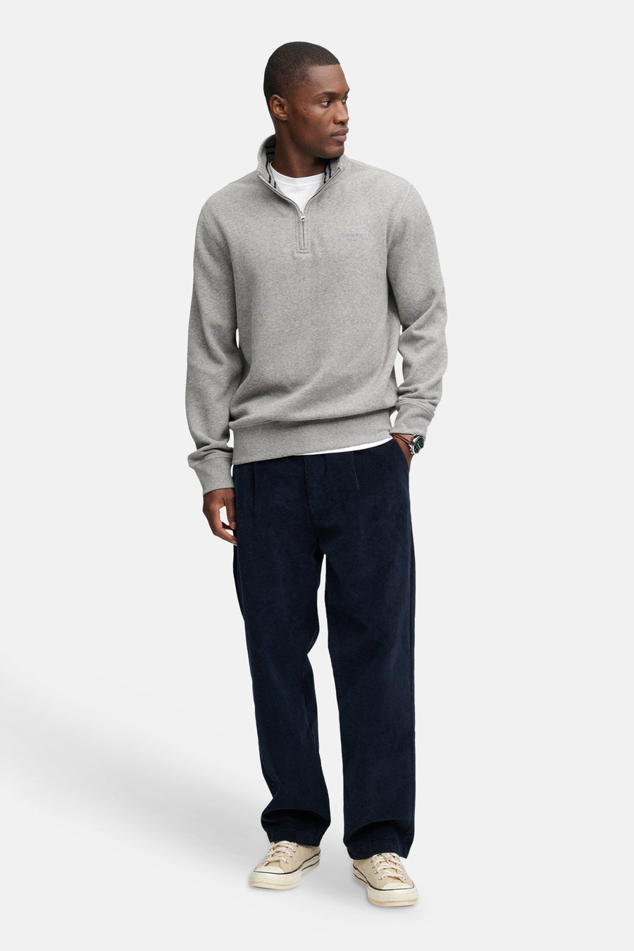 Sweater met rolkraag grijs - SUPERDRY