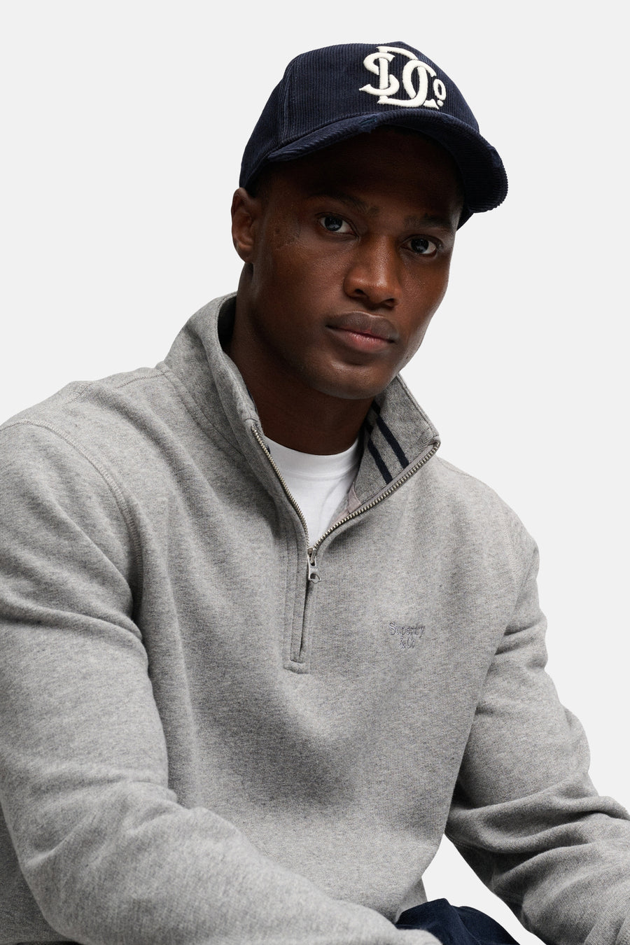Sweater met rolkraag grijs - SUPERDRY
