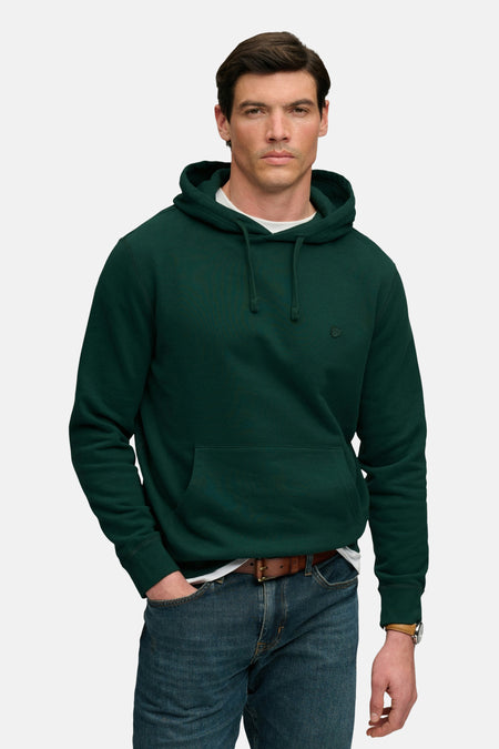 Sweat à capuche vert - SUPERDRY