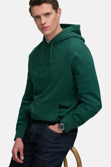 Sweat à capuche vert - SUPERDRY