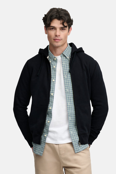 Sweat à capuche bleu - SUPERDRY