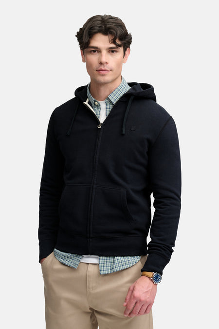 Sweat à capuche bleu - SUPERDRY