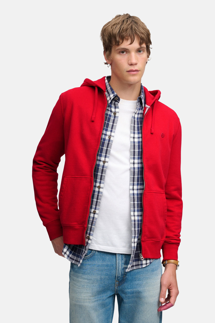 Sweater met kap - rood