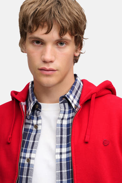 Sweater met kap - rood