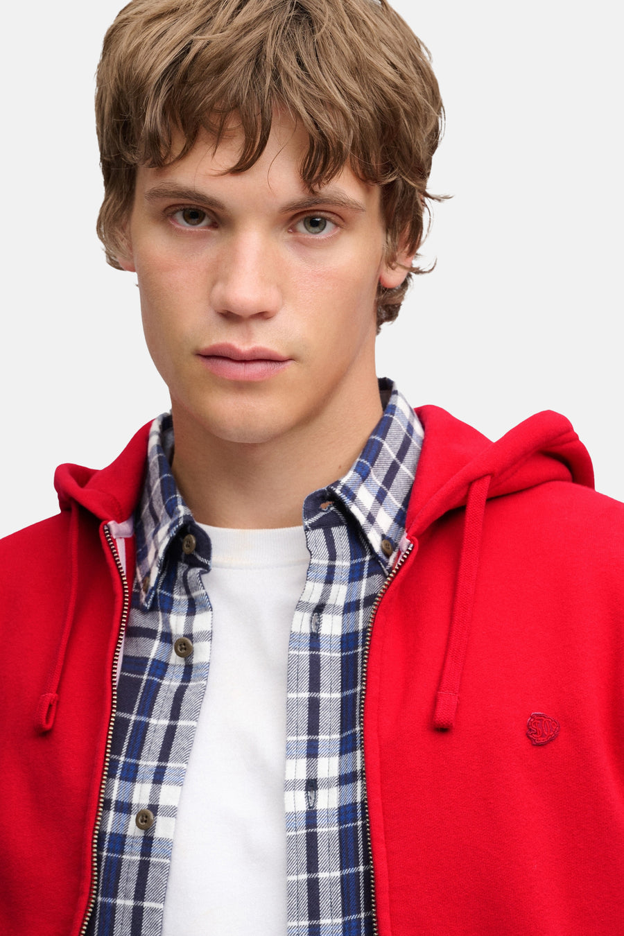 Sweater met kap - rood