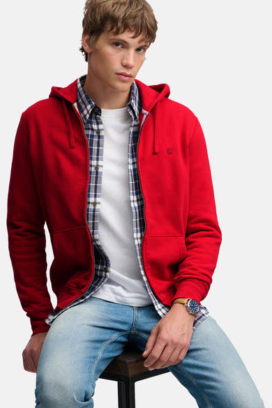 Sweater met kap - rood