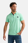 Lichtgroen poloshirt van Petrol Industries®, met kraag en zichtbare knopen.