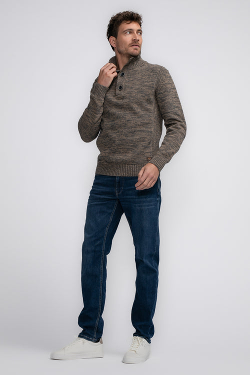 Pull col rond Beige - Petrol Industries®