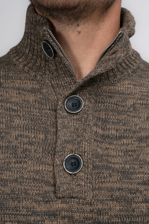 Pull col rond Beige - Petrol Industries®