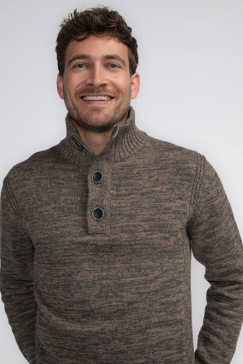 Pull col rond Beige - Petrol Industries®