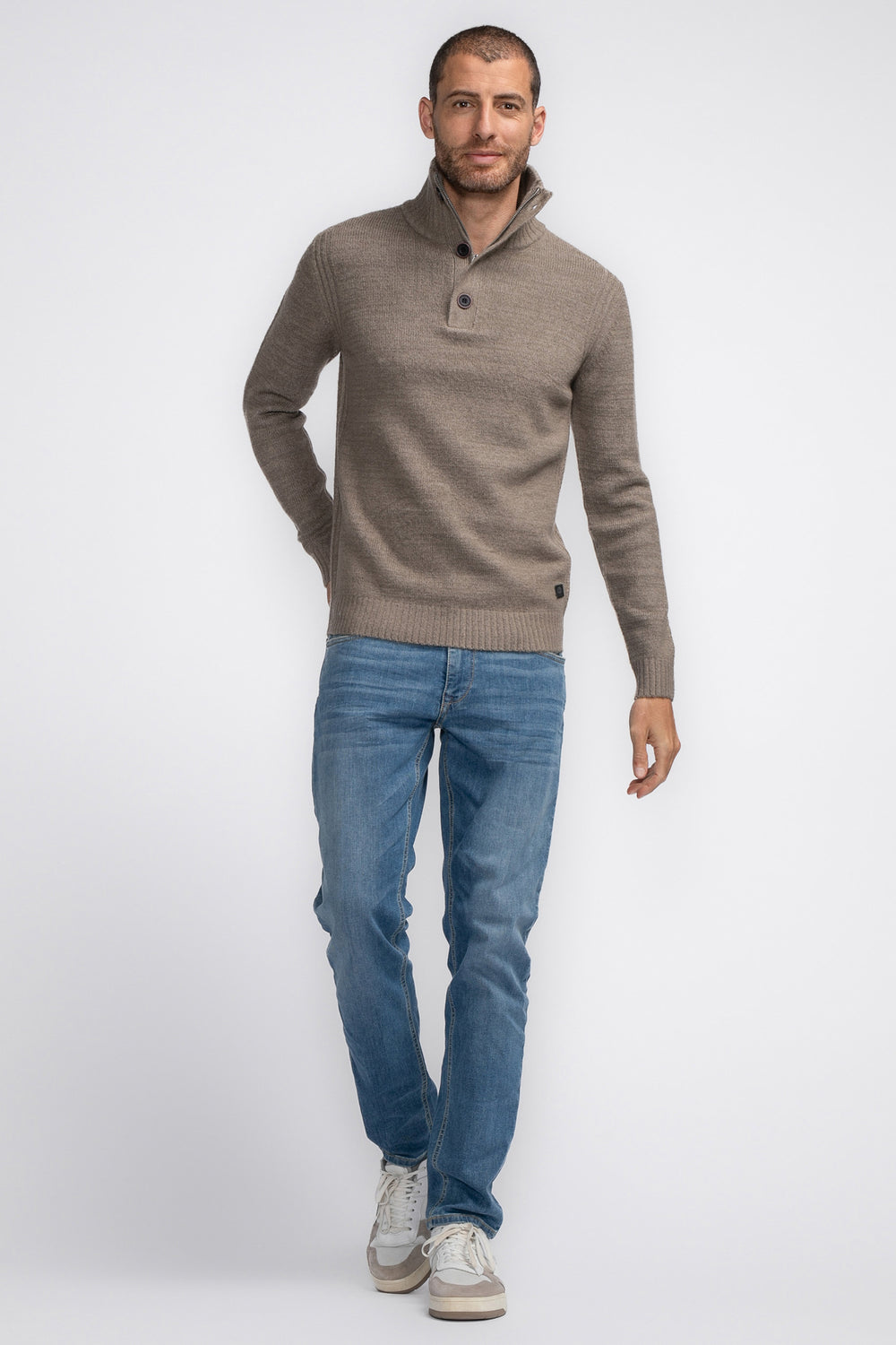 Pull col roulé Beige - Petrol Industries®