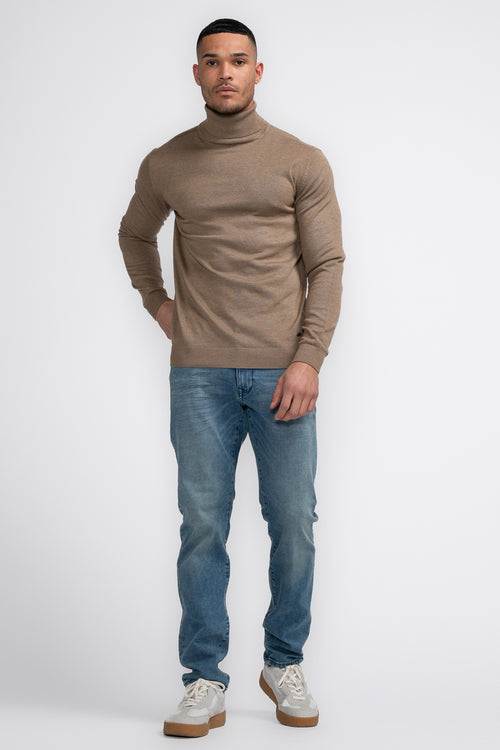 Pull col roulé Beige - Petrol Industries®
