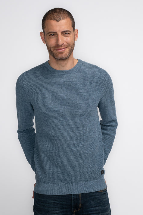 Pull col rond Bleu - Petrol Industries®