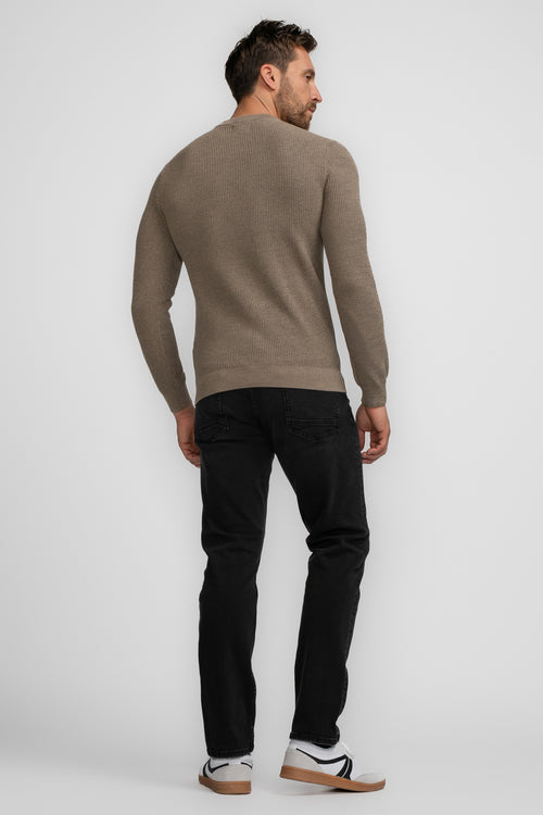 Pull col rond Beige - Petrol Industries®