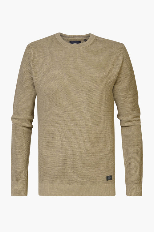 Pull col rond Beige - Petrol Industries®