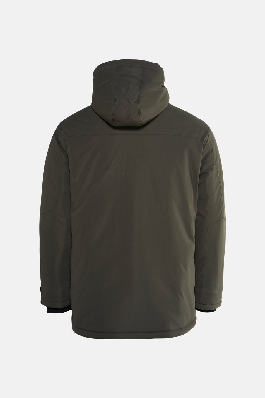 Manteau kaki de Petrol Industries, avec une capuche et des manches longues.