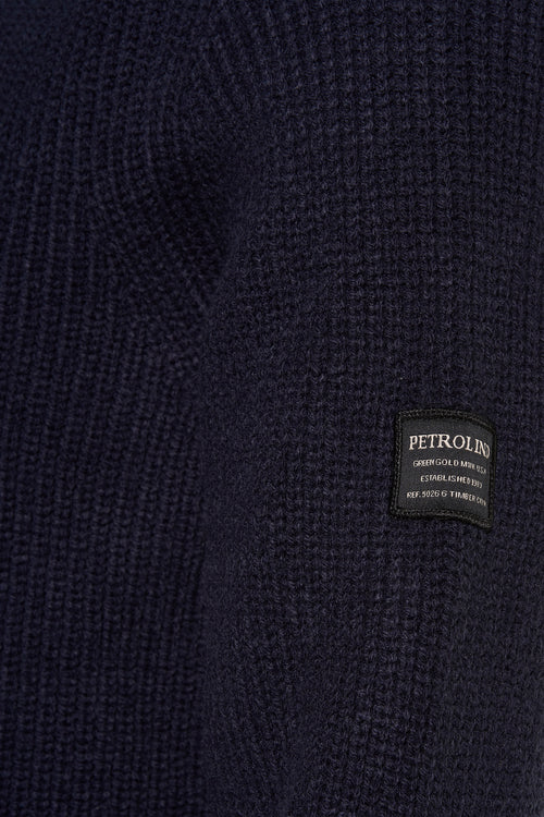 Pull col rond Bleu - Petrol Industries®