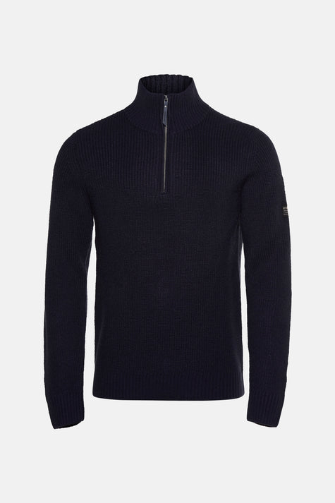Pull col rond Bleu - Petrol Industries®