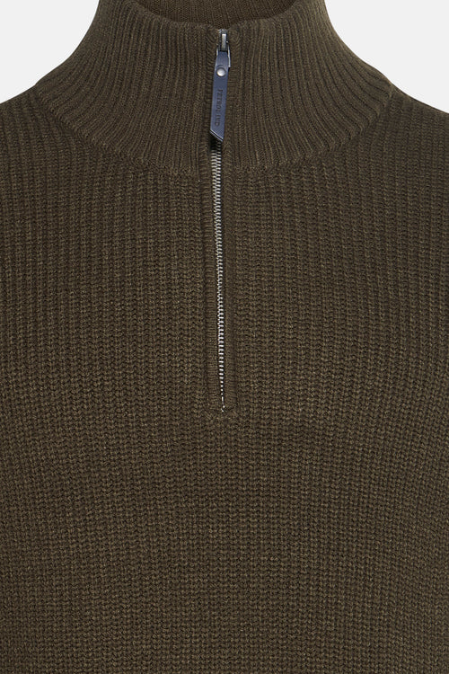 Pull met ronde hals - groen