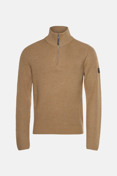 Pull met ronde hals - ecru