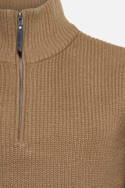 Pull met ronde hals - ecru