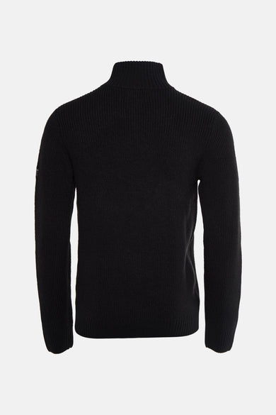 Pull met ronde hals - zwart