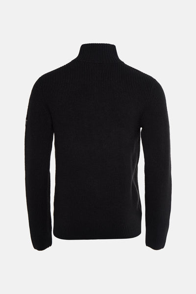 Pull met ronde hals - zwart