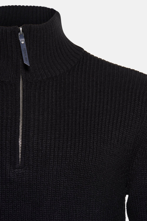 Pull col rond Noir - Petrol Industries®