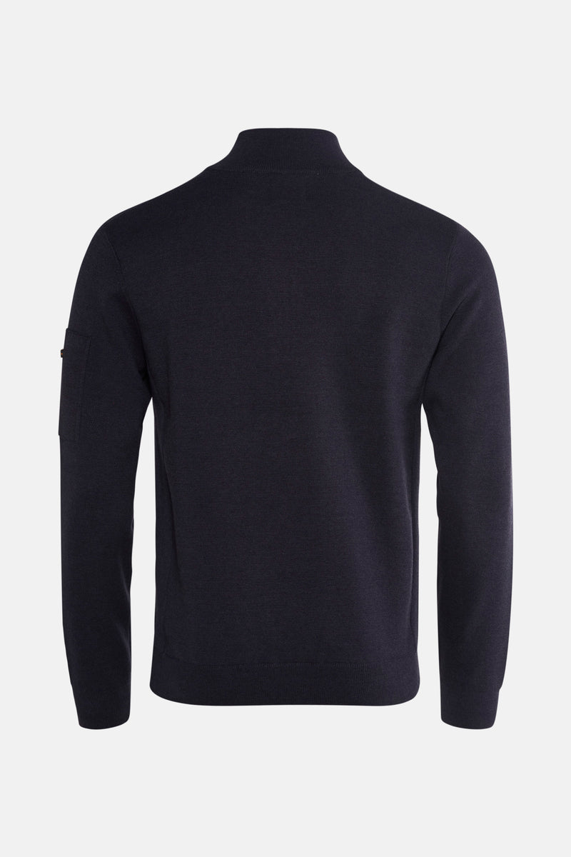 Pull met rolkraag - blauw