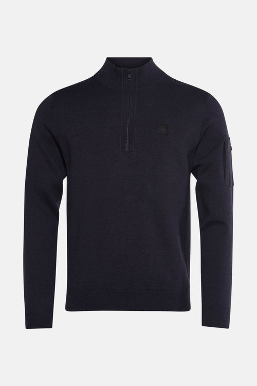 Pull met rolkraag - blauw