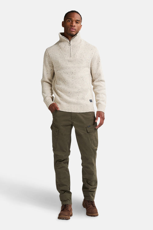 Pull met ronde hals - ecru