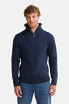 Pull col rond bleu - Petrol Industries®