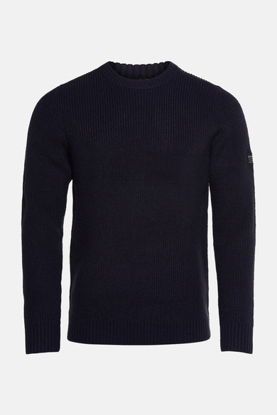 Pull met ronde hals - blauw