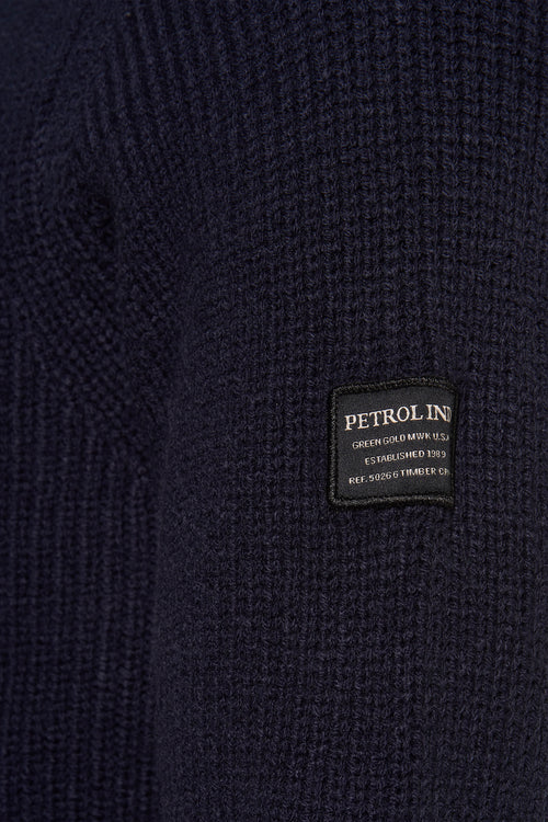 Pull col rond Bleu - Petrol Industries®