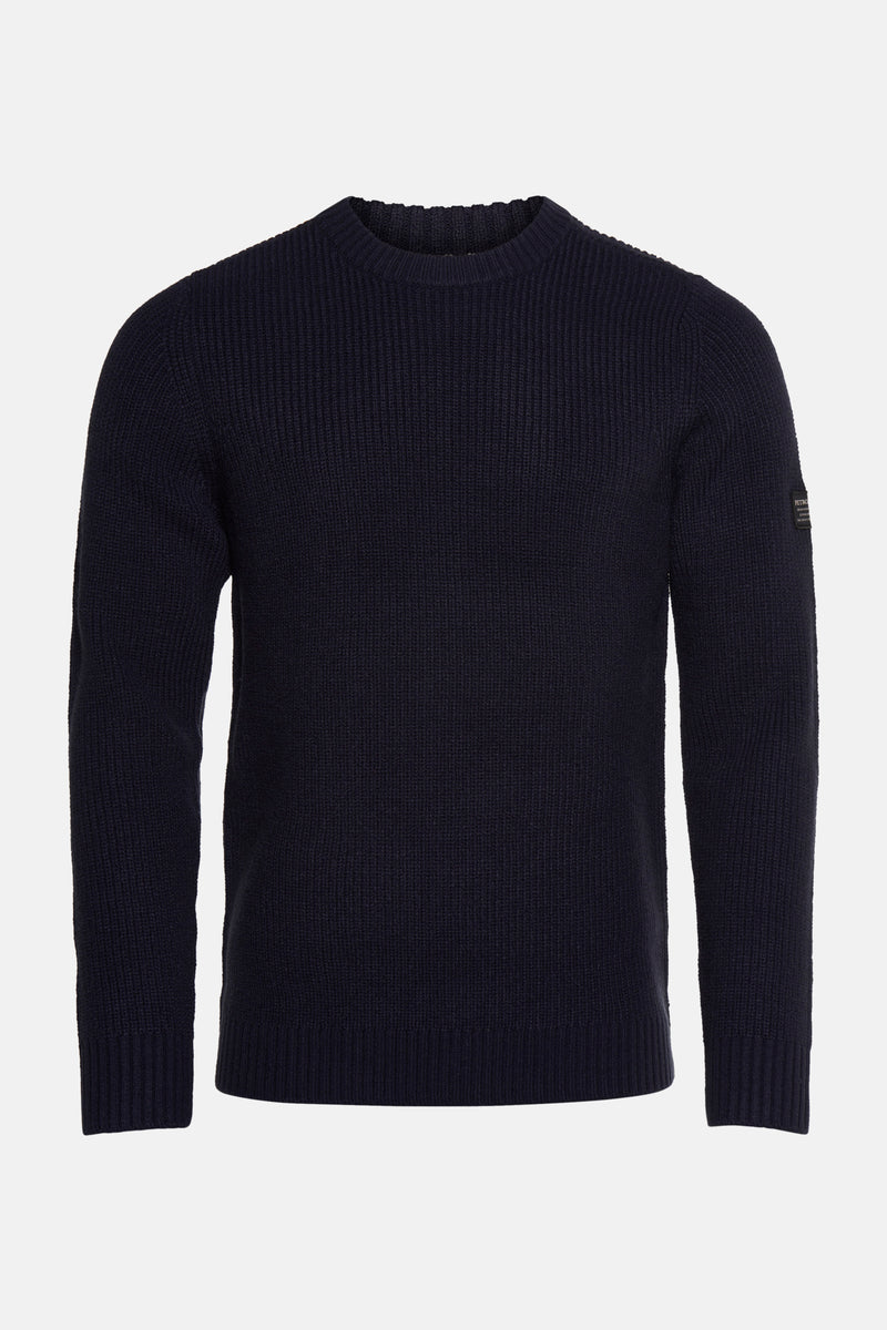Pull col rond Bleu - Petrol Industries®