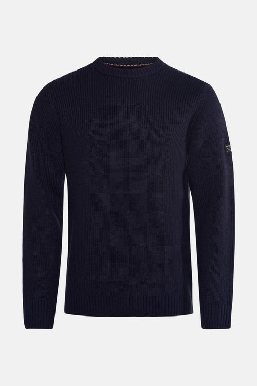 Pull à col rond - bleu
