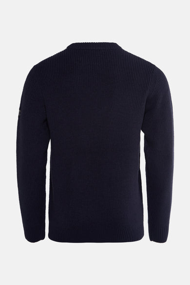 Pull met ronde hals - blauw