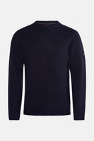Pull met ronde hals - blauw