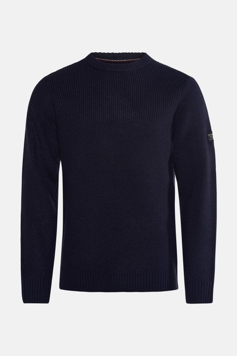 Pull à col rond - bleu