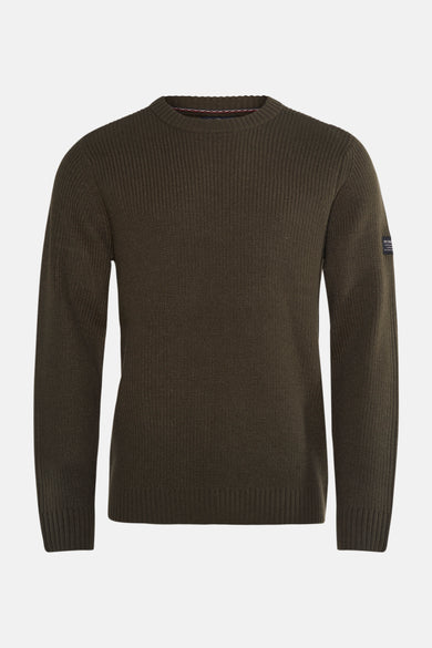 Pull met ronde hals - Kaki