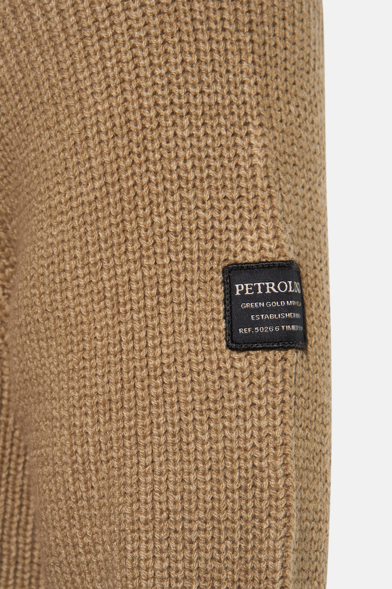 Pull met ronde hals - Beige