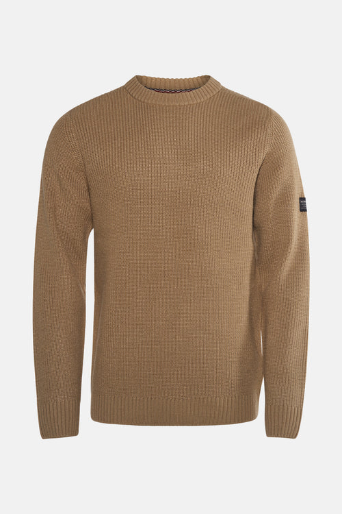 Pull met ronde hals - Beige