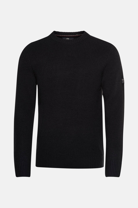 Pull col rond Noir - Petrol Industries®